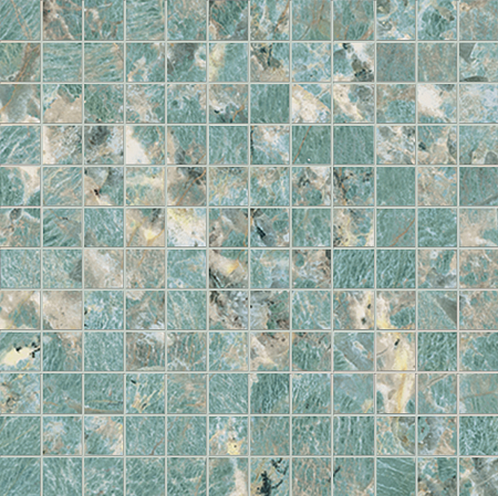 Мозаика из керамогранита под мрамор Foyer Royal I607	FYR.GREEN AMA TESSERE REFLEX