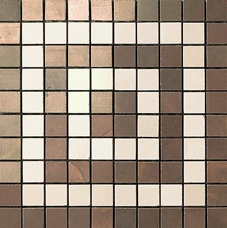 Мозаика из керамогранита - Marvel Bronze-Champagne Angolo Mosaico 18.5x18.5 ASNA R