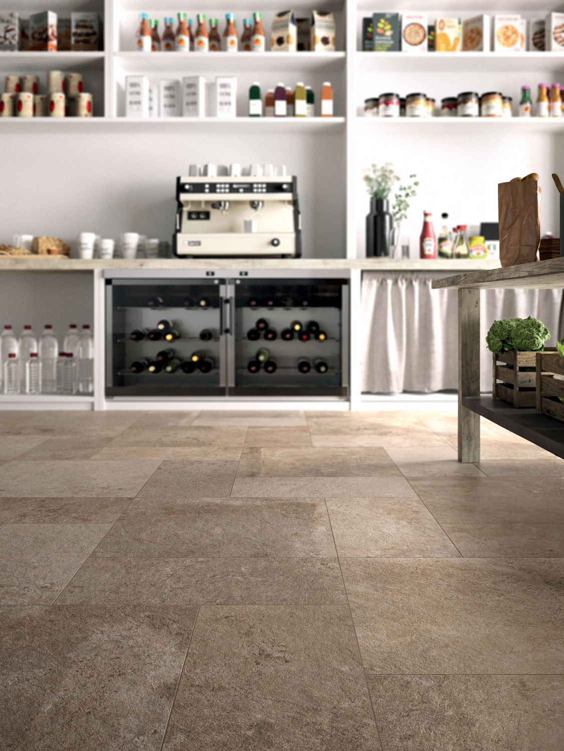 Плитка из керамогранита под камень Springstone Silver Modulo C/3