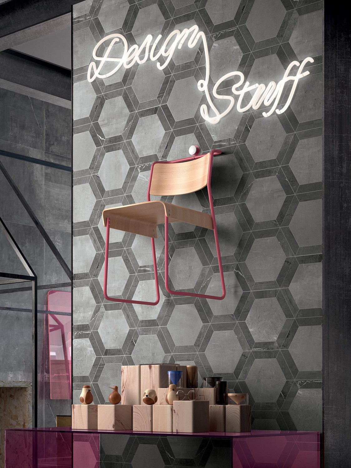 Плитка из керамогранита под камень StoneOne Grey