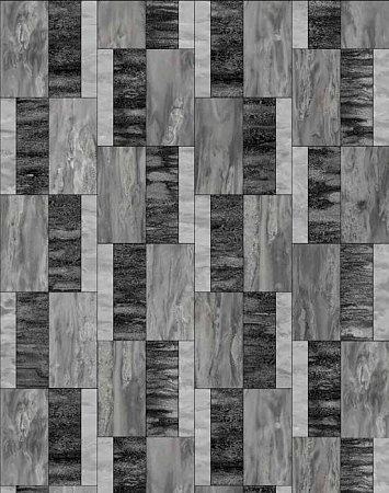 Стеклянная плитка - Palais - Fluid Grey and Black 606