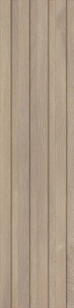 Плитка-декор из керамогранита с эффектом дерева Baguette 3D  29×120 LB046 Slavonia rett.