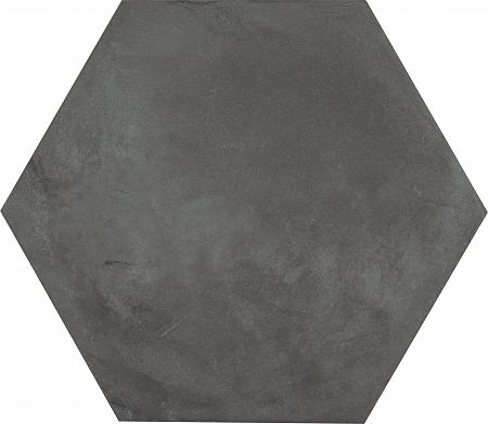 Плитка из керамогранита под бетон Terra Nero Esagono 0094