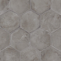 Плитка из керамогранита под бетон Terra Antracite Esagono 0093