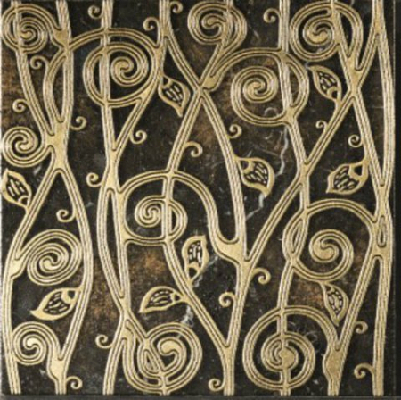 Мраморная плитка Decorative Art Alfa Gemini Ts Nero Marquinia Gold