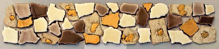 Мозаика из вулканического камня CP49 10x50 LX18