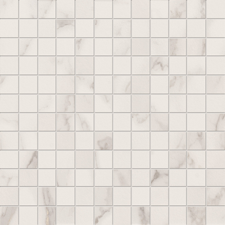 Мозаика из керамогранита под мрамор Deluxe D031 DEX.WHITE TESS.REFLEX