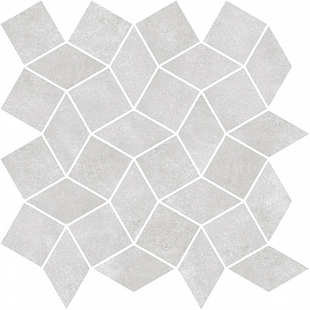 Мозаика из керамогранита под бетон/цемент Cloud Mosaico Diamond