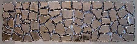 Мозаика из вулканического камня CP53 15x50 PLATINO