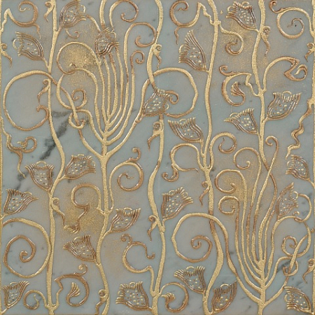 Мраморная плитка Decorative Art Alfa Tauri Ts Bianco Carrara Gold