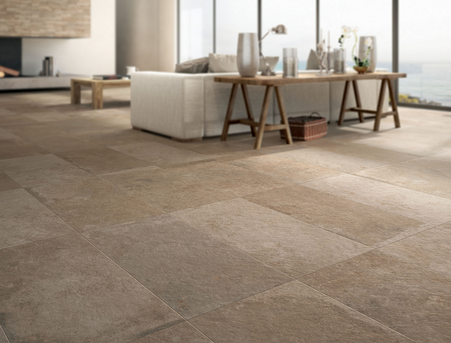 Плитка из керамогранита под камень Springstone Silver Modulo C/3