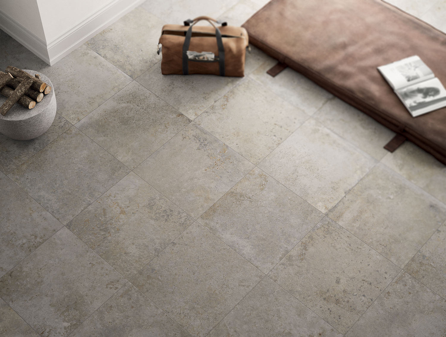 Плитка из керамогранита под камень Springstone Silver Modulo C/3