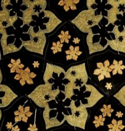 Мраморная мозаика The Original Alhea Nero Marquinia Gold