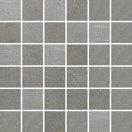 Мозаика из керамогранита под бетон Grey Mosaico T36