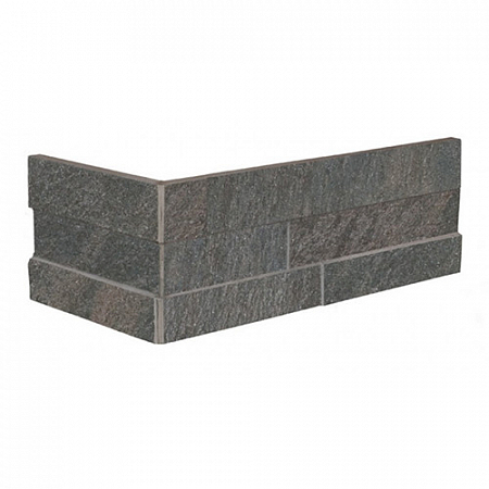 Плитка угловая из керамогранита под камень Stoneline Muretto Ang. Black 8040