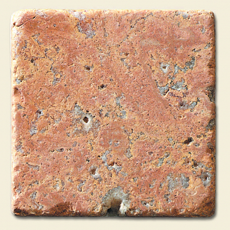Плитка из травертина под старину Anticato Rosa Levante