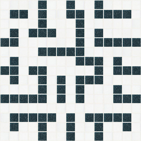 Стеклянная мозаика Reworked A-maze White & Blue DE.R010