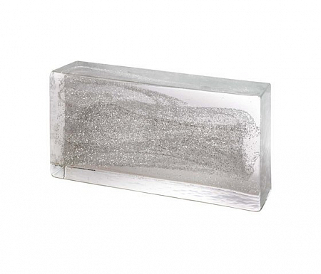 Плитка - стеклянный кирпич CLASSIC SILVER